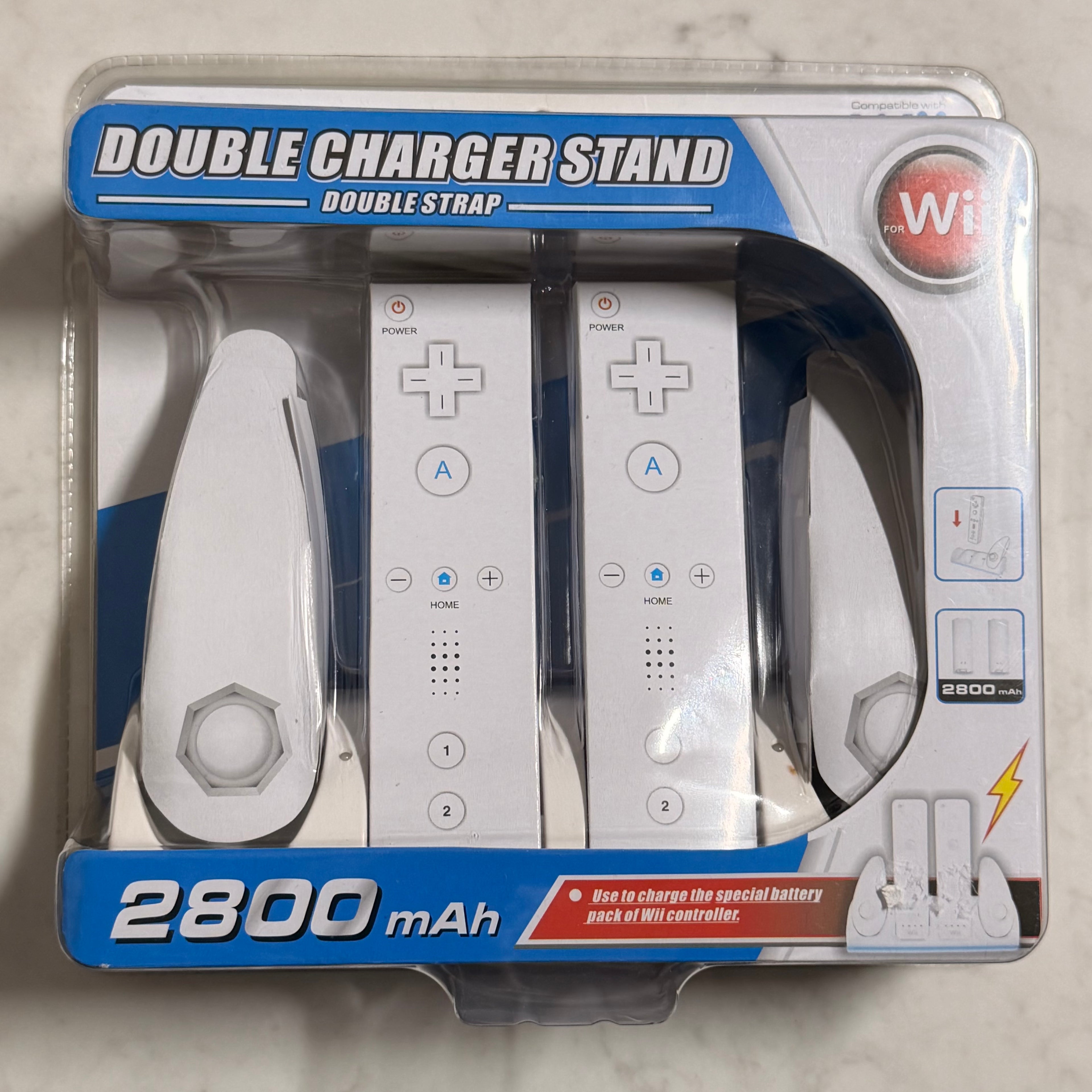 Nintendo Wii 2800mAh Dual Charger Stand