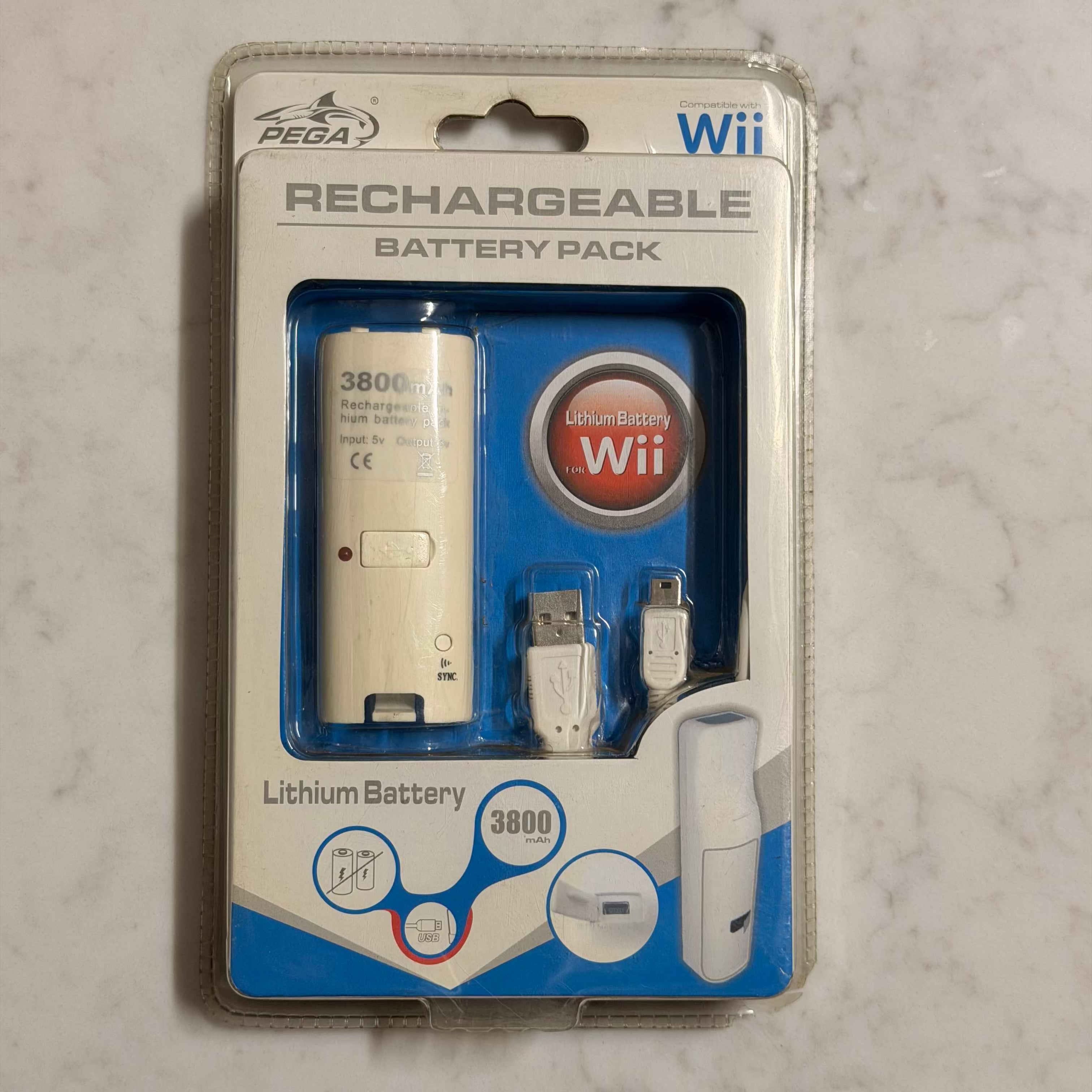 Nintendo Wii Pega Rechargeable Battery Pack