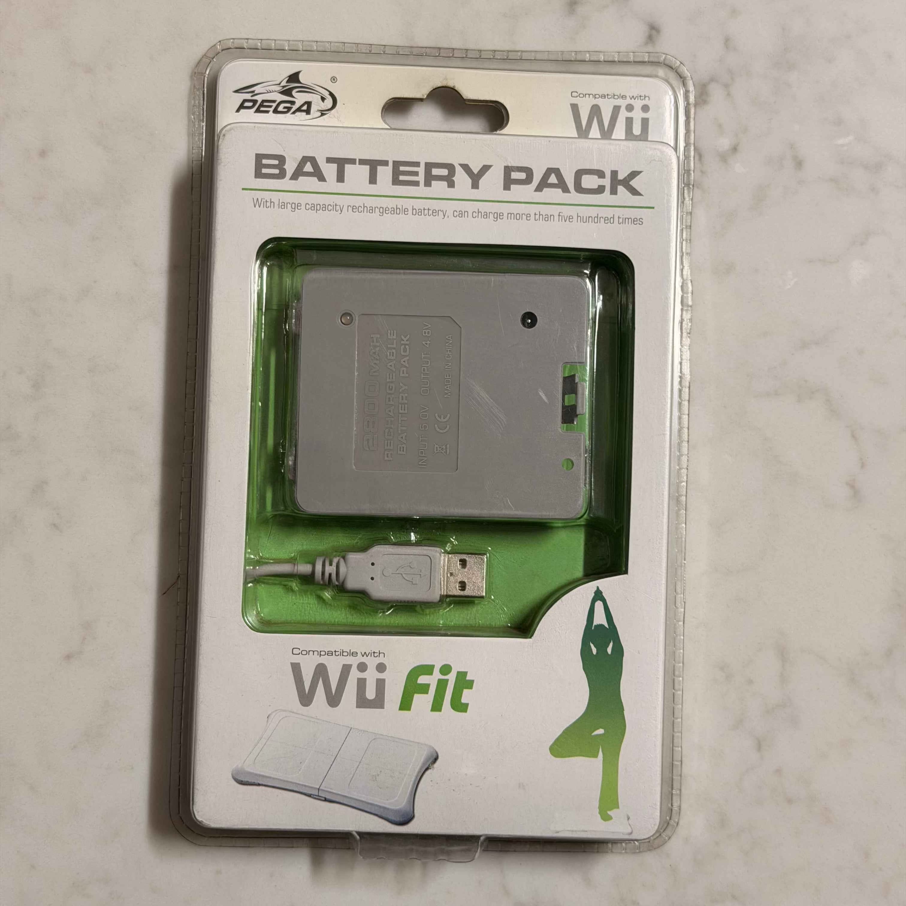 Nintendo Wii Pega Wii Fit Rechargeable Battery Pack